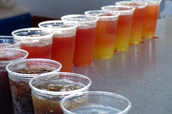 a close up of a drink