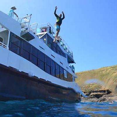 a boat that is floating in the water