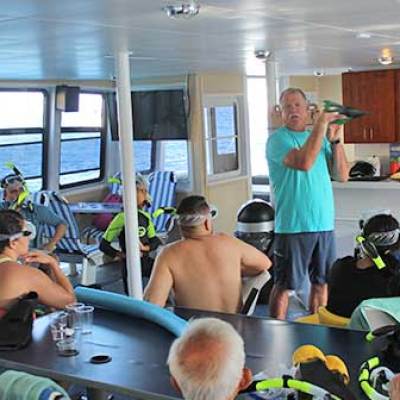 a group of people in a room