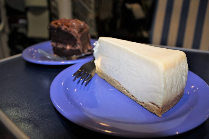 a piece of chocolate cake on a plate